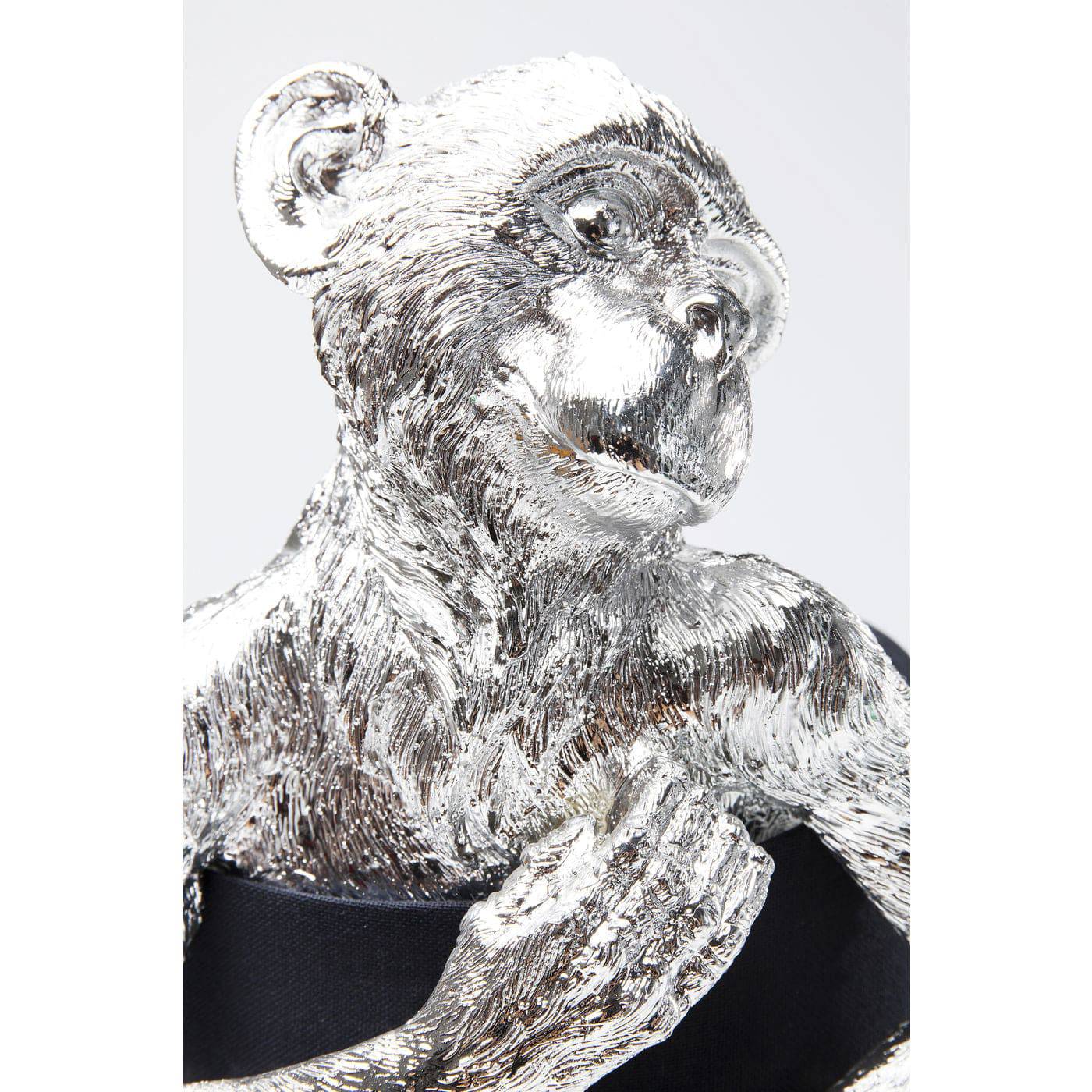 table-lamp-animal-monkey-silver-black - JULIA VENCE STORE