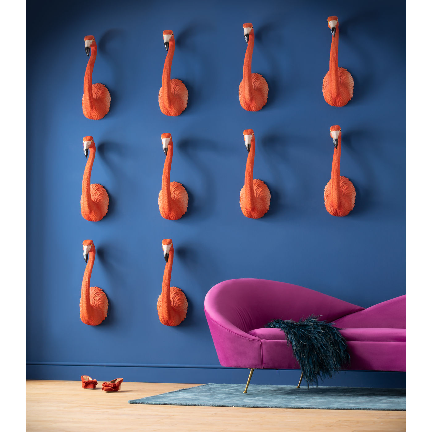 Wall Decoration Flamingo Road 72cm