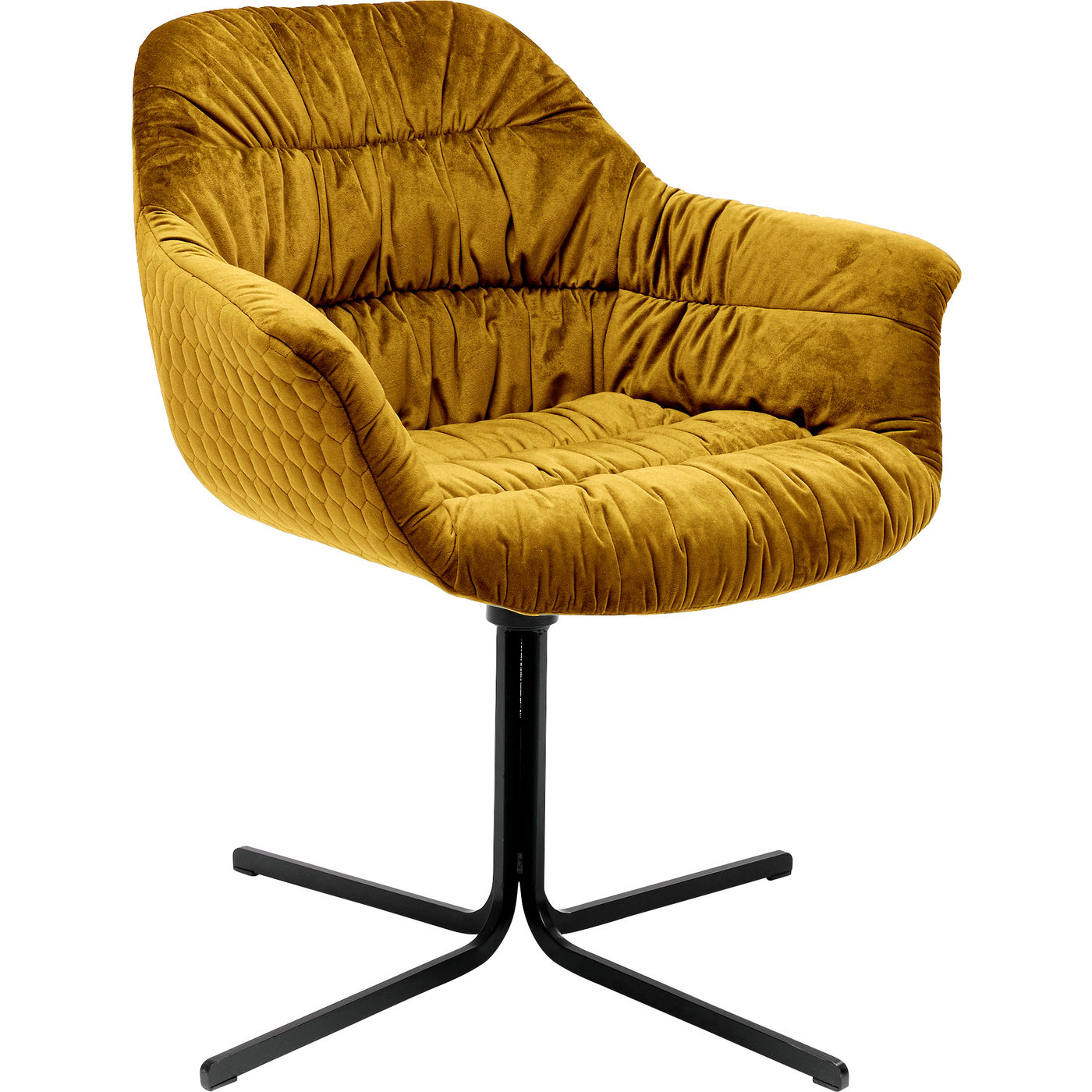 Swivel Armchair Colmar Yellow