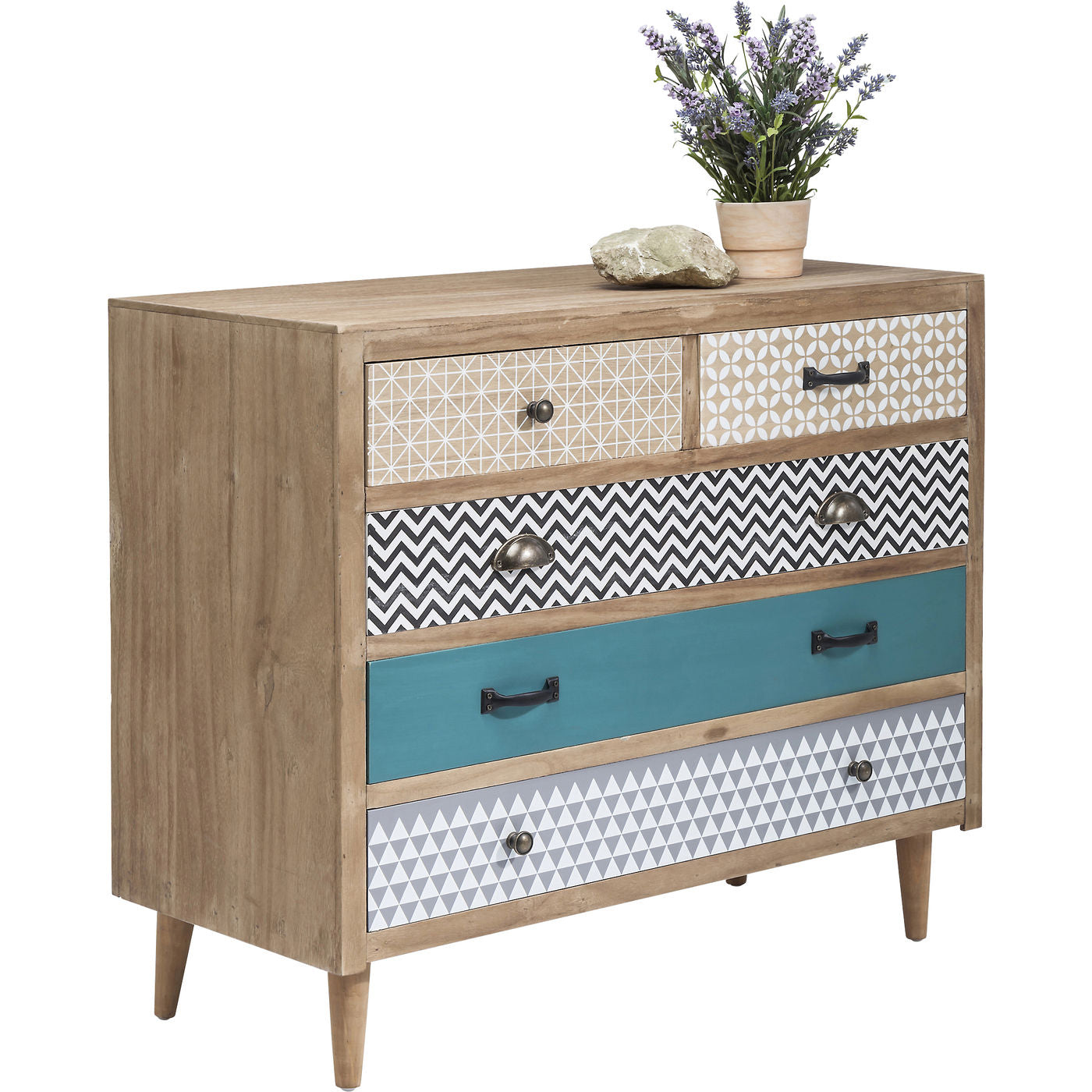 Dresser Capri 5Drw 90cm