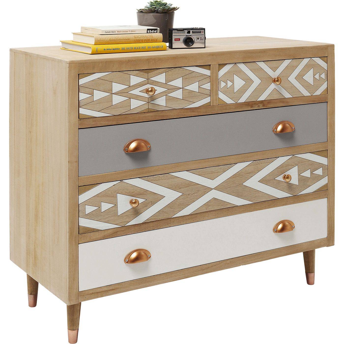 Dresser Oase 5Drw 90cm - JULIA VENCE STORE