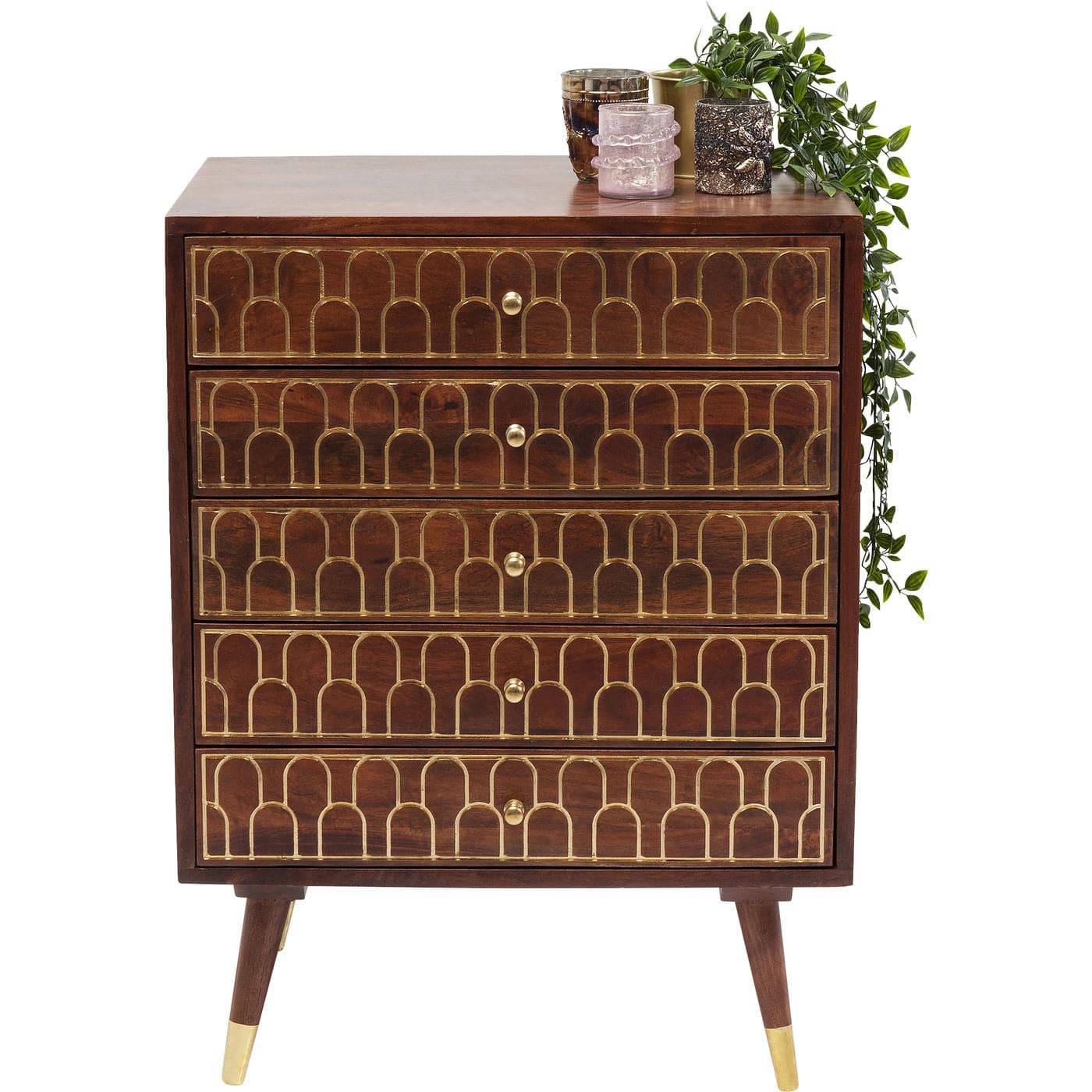 Dresser Muskat 5 Drawers - JULIA VENCE STORE