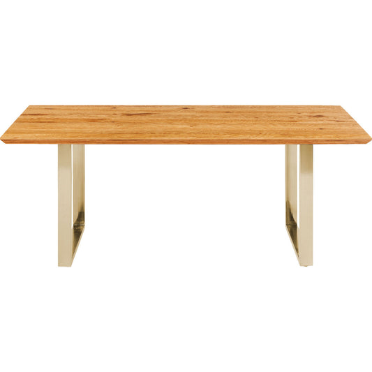 table symphony oak brass 200x100