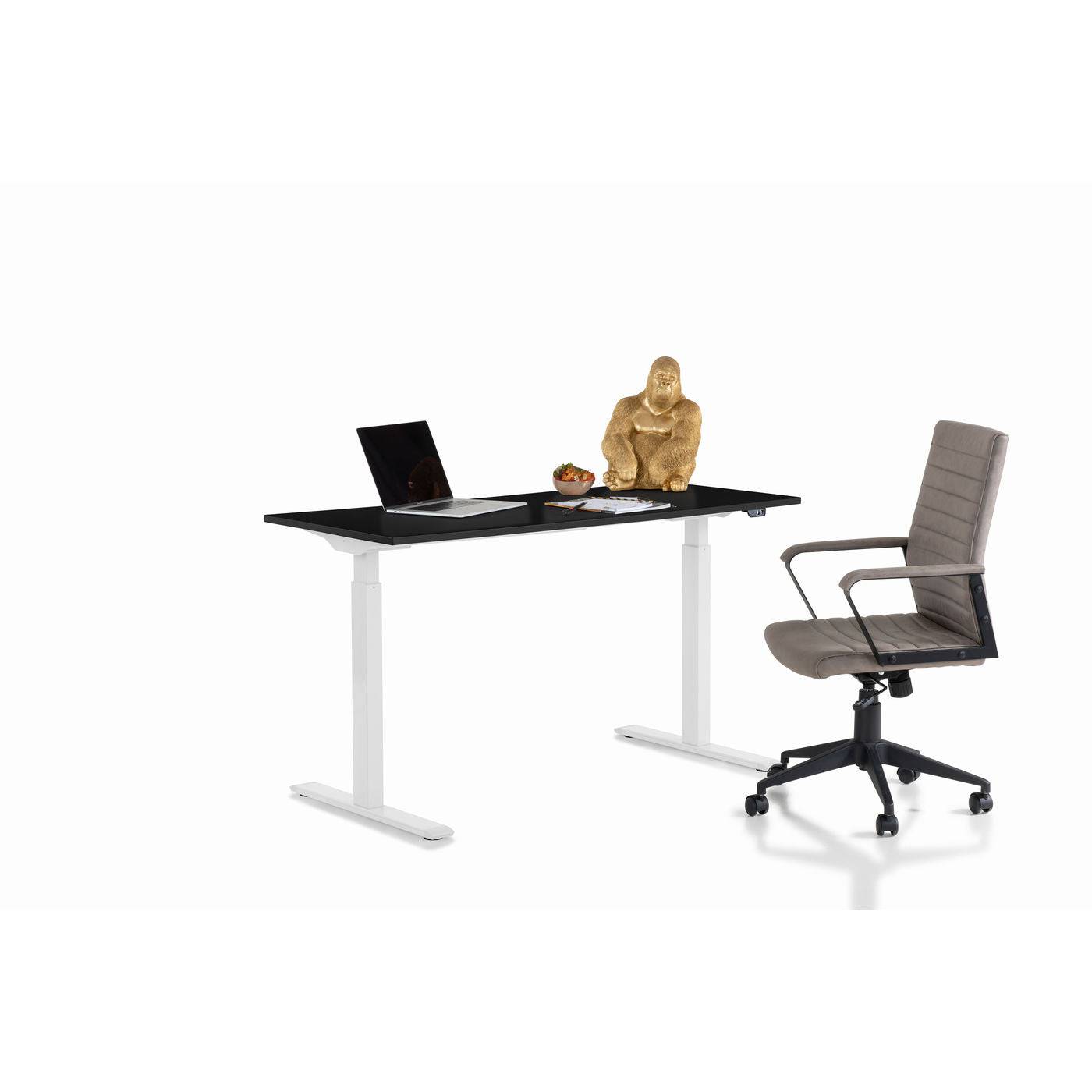 Desk Office Smart White Black 140x70