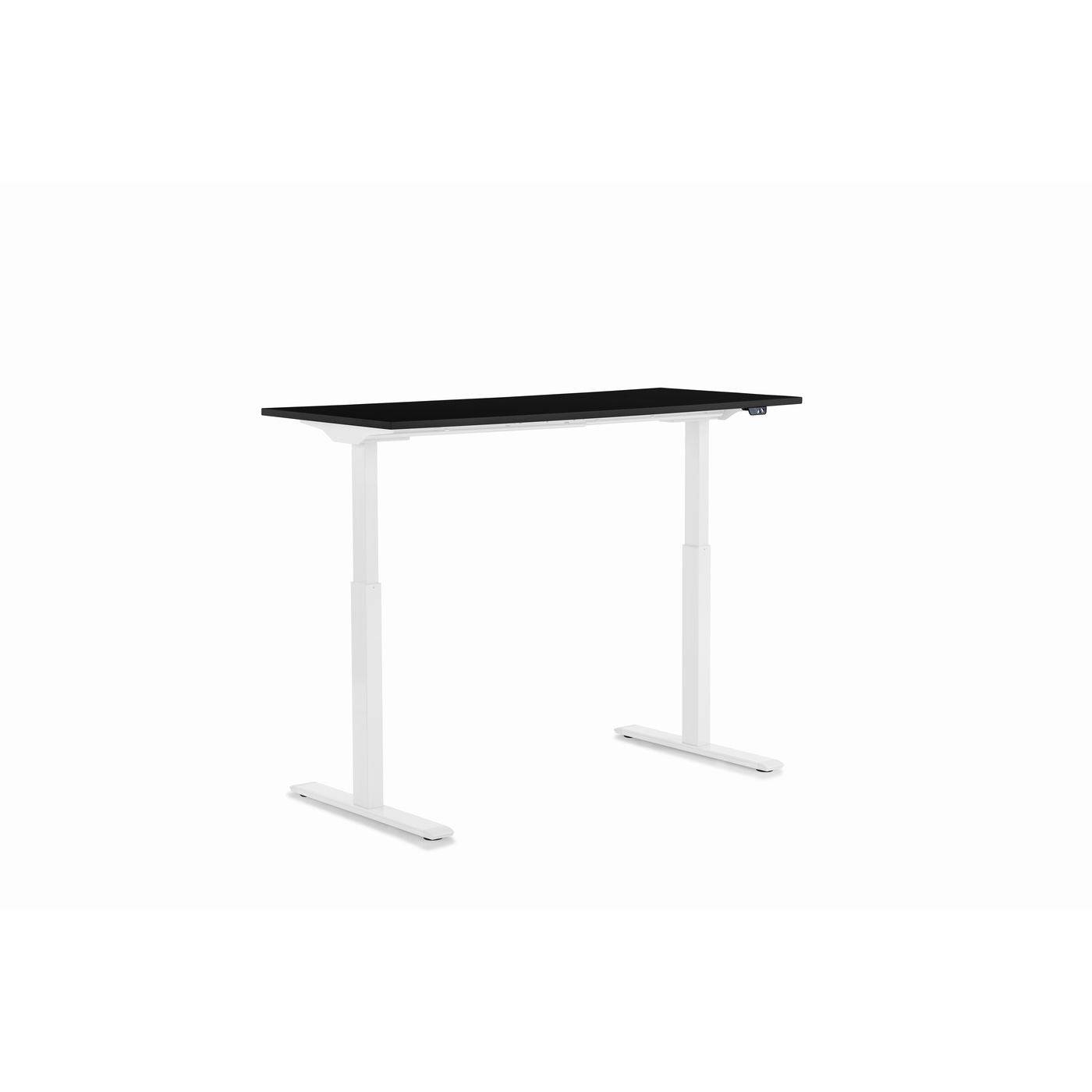 Desk Office Smart White Black 140x70