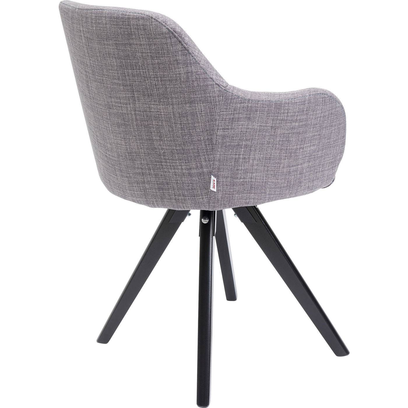 swivel armchair lady loco grey - JULIA VENCE STORE