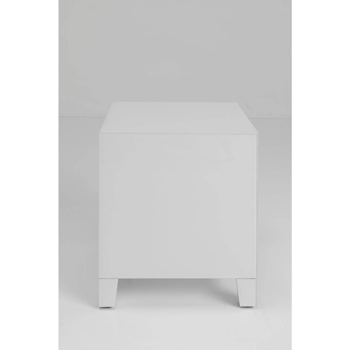 Dresser Small Luxury Push 2 Drawers White - JULIA VENCE STORE