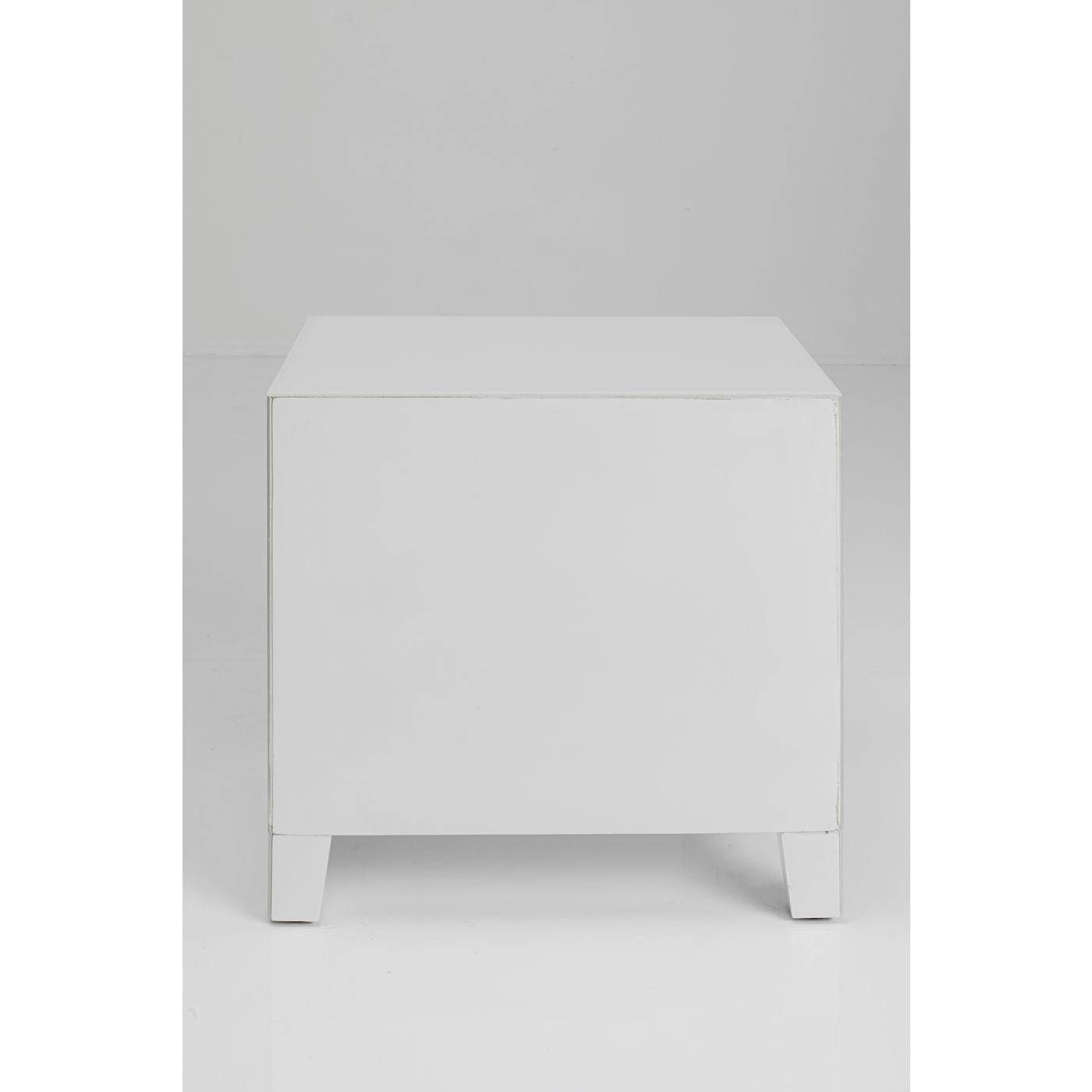 Dresser Small Luxury Push 2 Drawers White - JULIA VENCE STORE