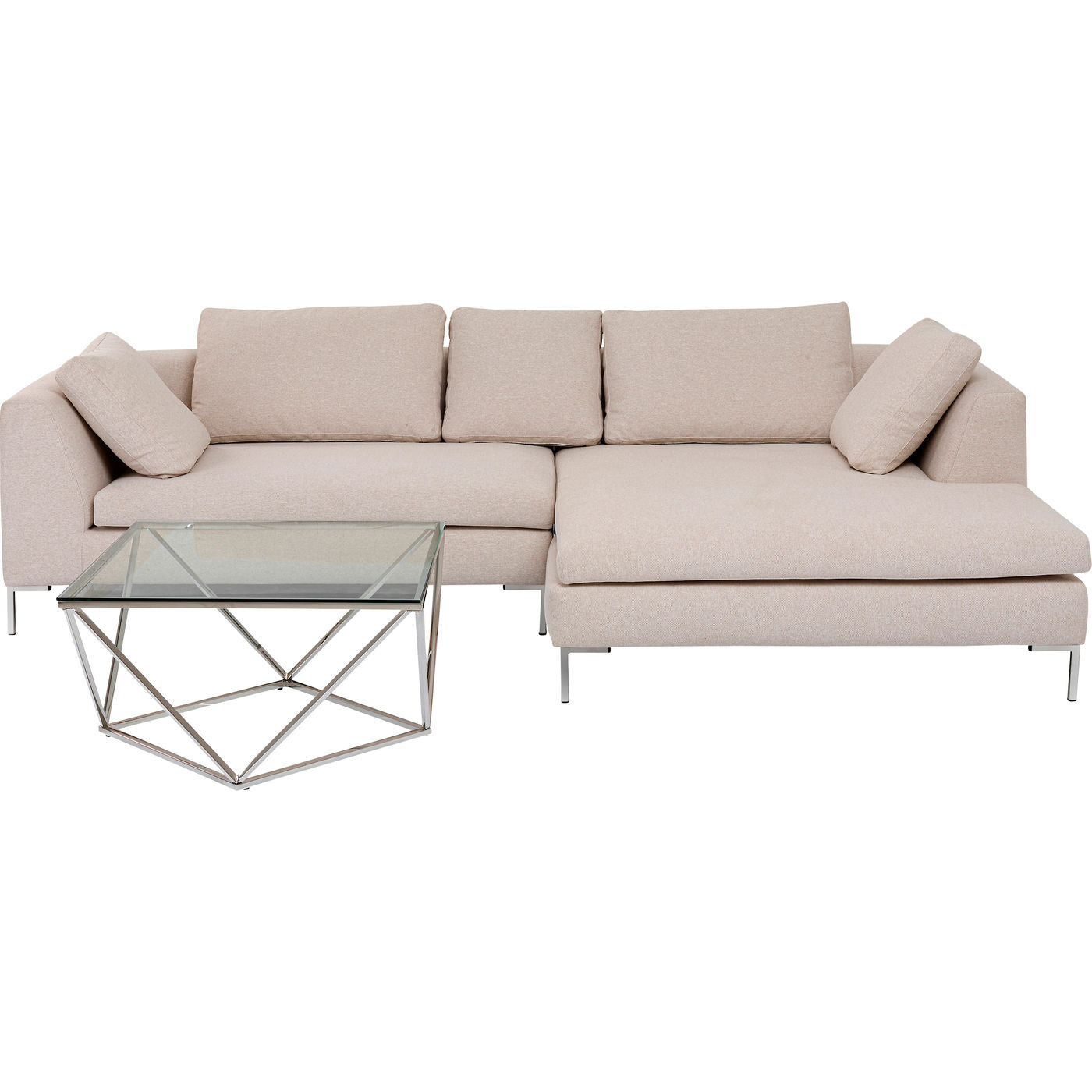 Beige Corner Sofa