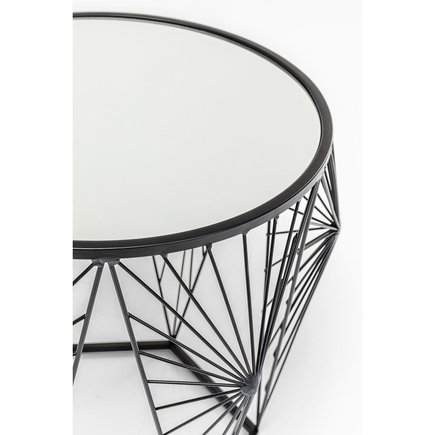 side table cobweb black 2 set