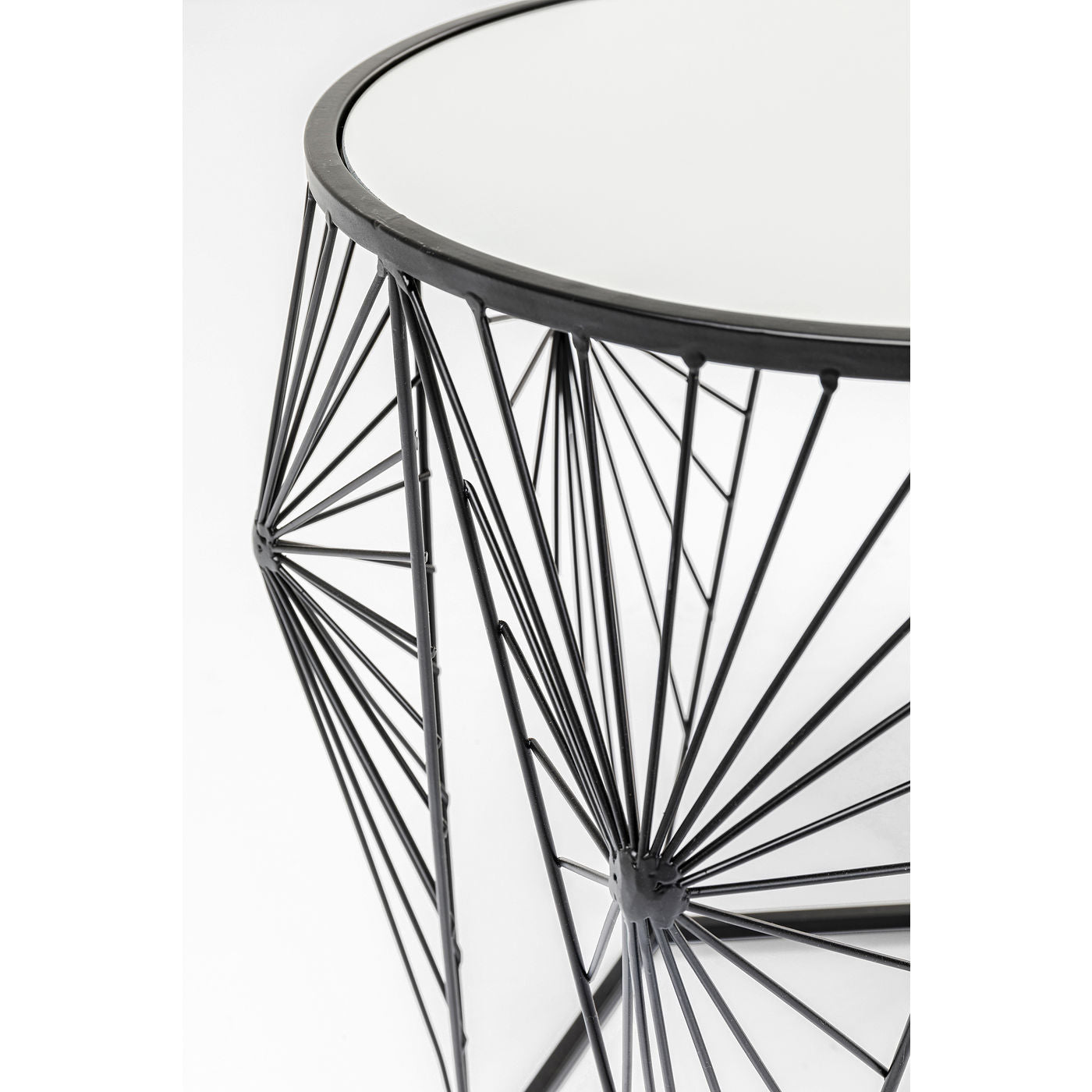 side table cobweb black 2 set