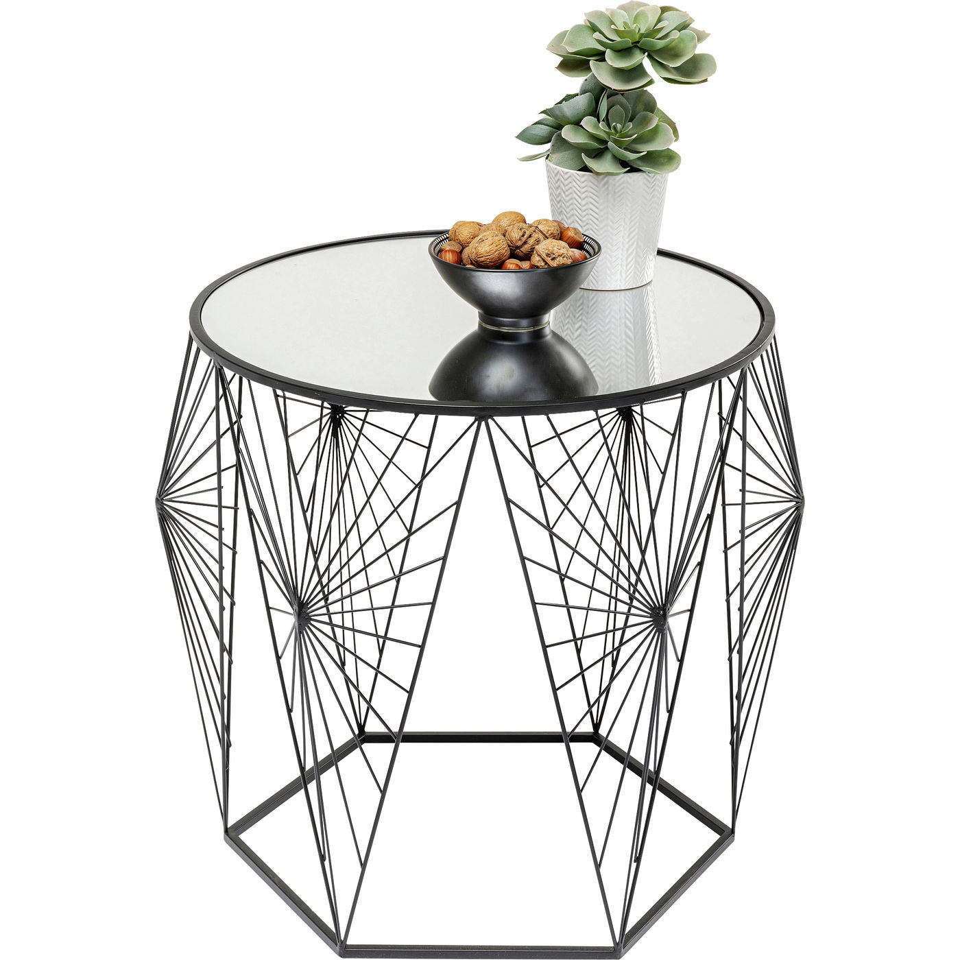 side table cobweb black 2 set