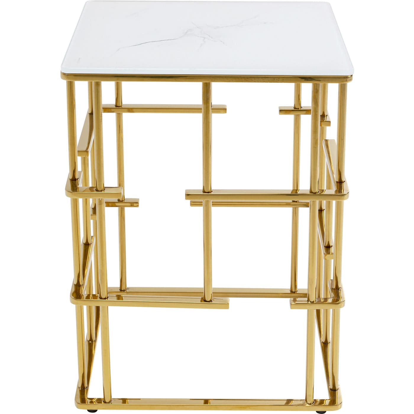 side table rome gold 40x40cm - JULIA VENCE STORE