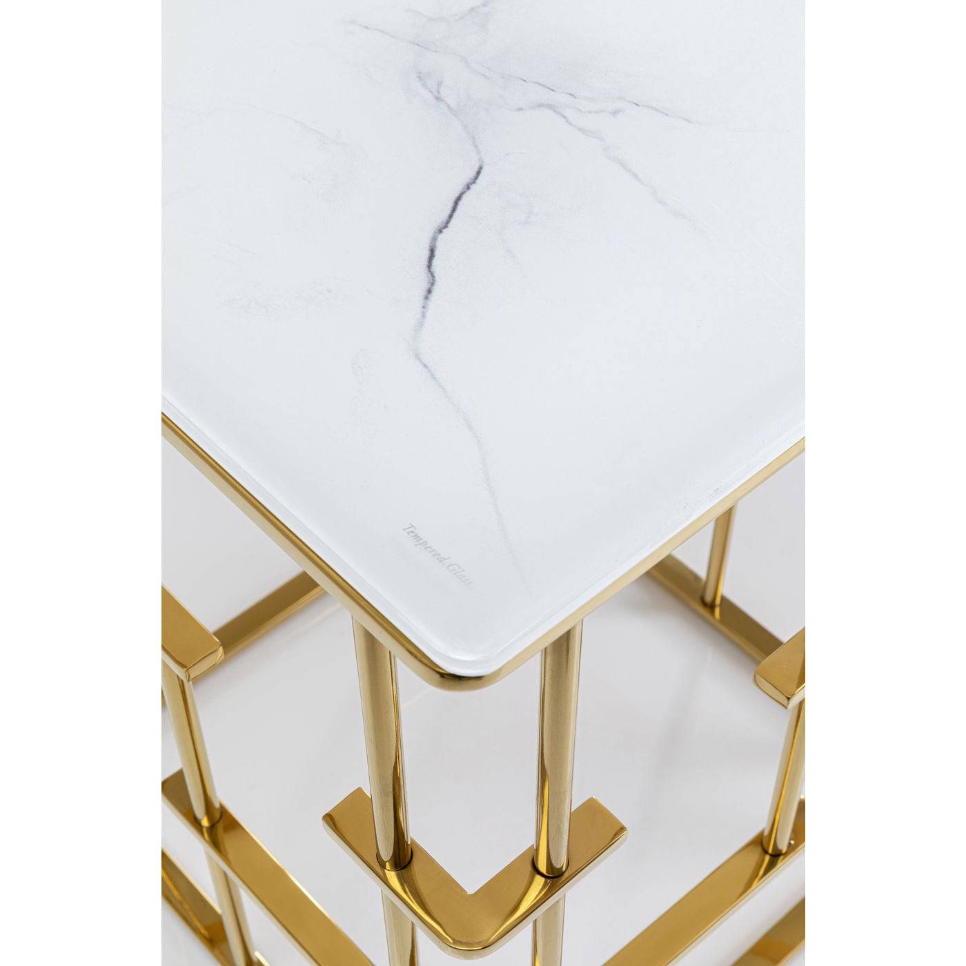 side table rome gold 40x40cm - JULIA VENCE STORE