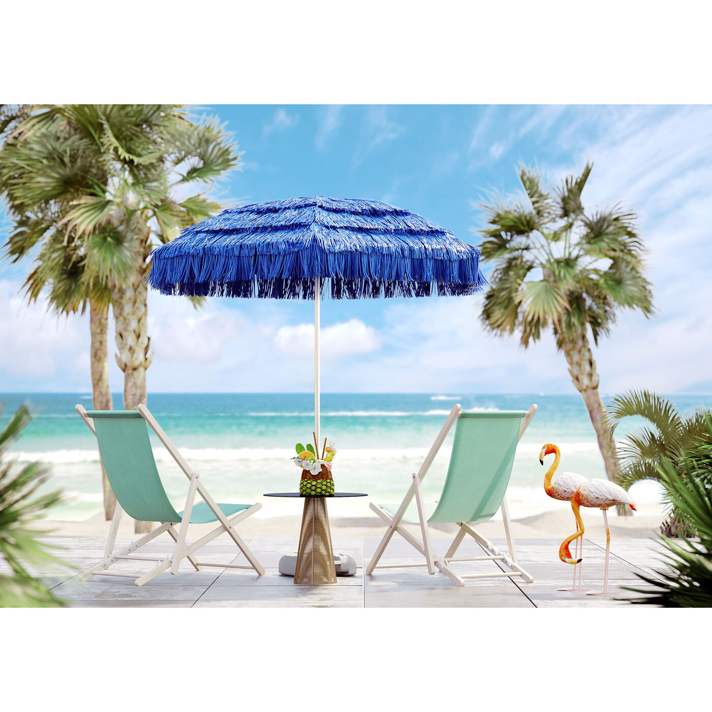 sunshade hawaii blue