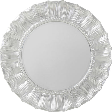 wall mirror sun ray silver o84cm