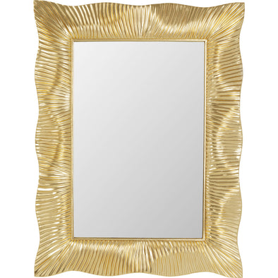 wall mirror wavy bronze 94x124cm