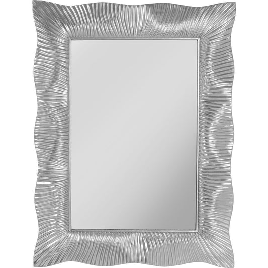 wall mirror wavy silver 94x124cm