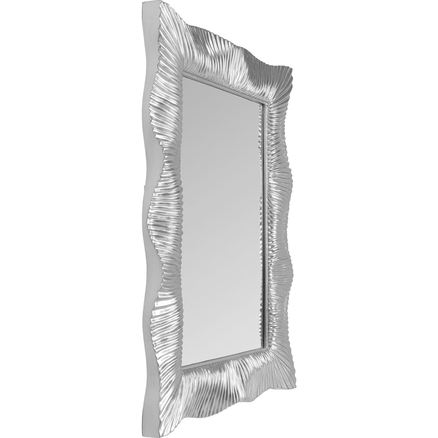 wall mirror wavy silver 94x124cm