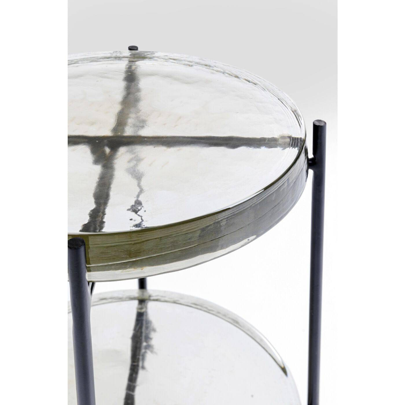 side table ice double black o30cm - JULIA VENCE STORE