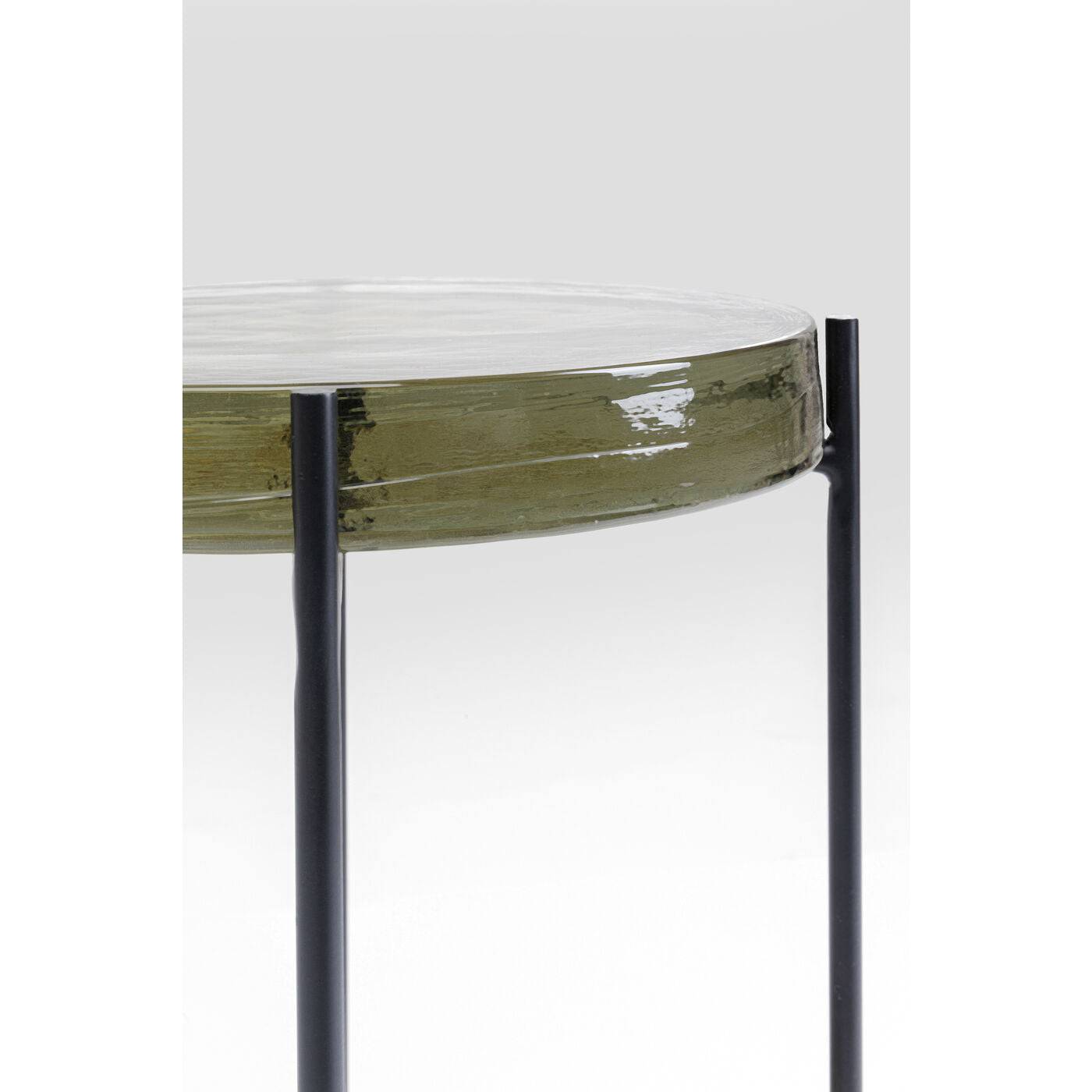 side table ice double black o30cm - JULIA VENCE STORE