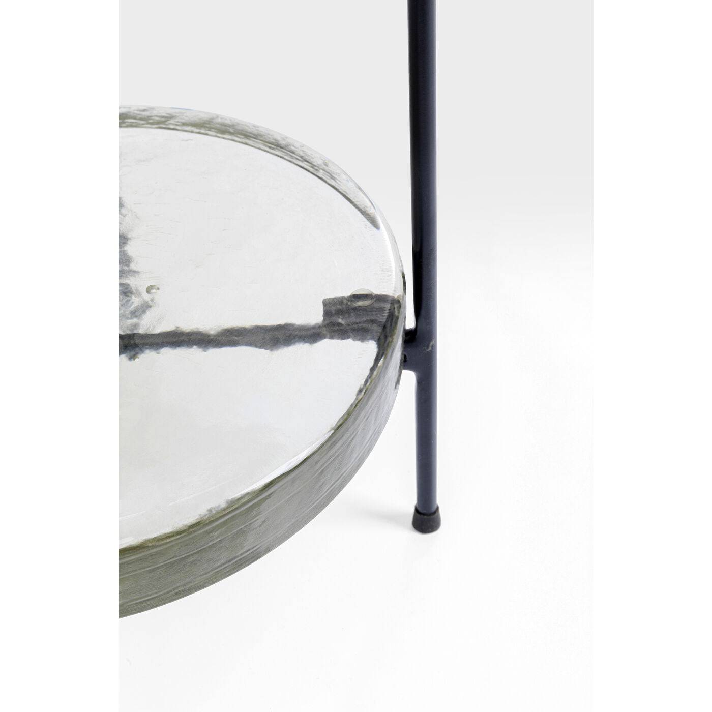 side table ice double black o30cm - JULIA VENCE STORE