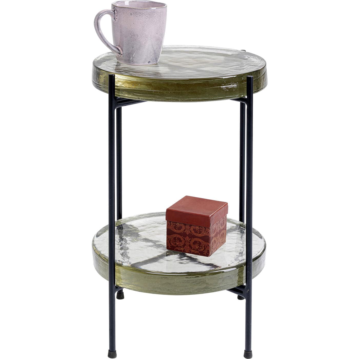 side table ice double black o30cm - JULIA VENCE STORE