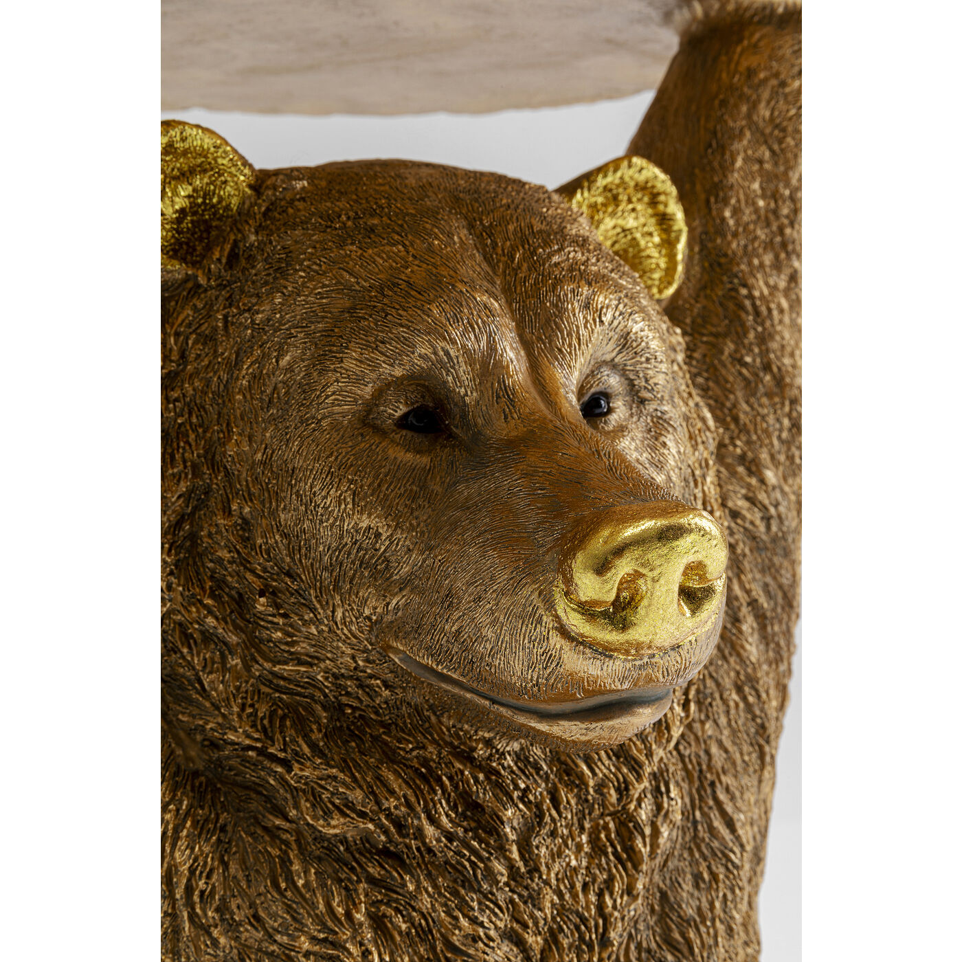 side table animal bear gold 35x34cm