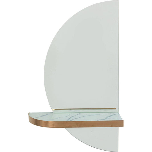 wall mirror half moon 45x75cm