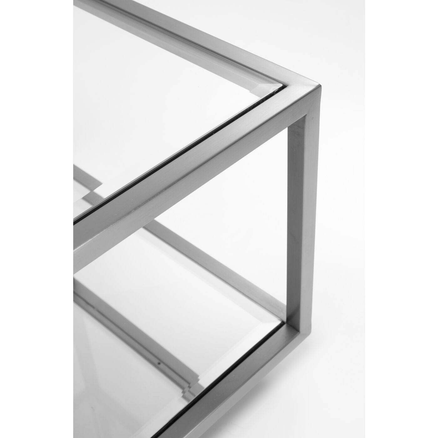 side table luigi small silver 50x50cm - JULIA VENCE STORE