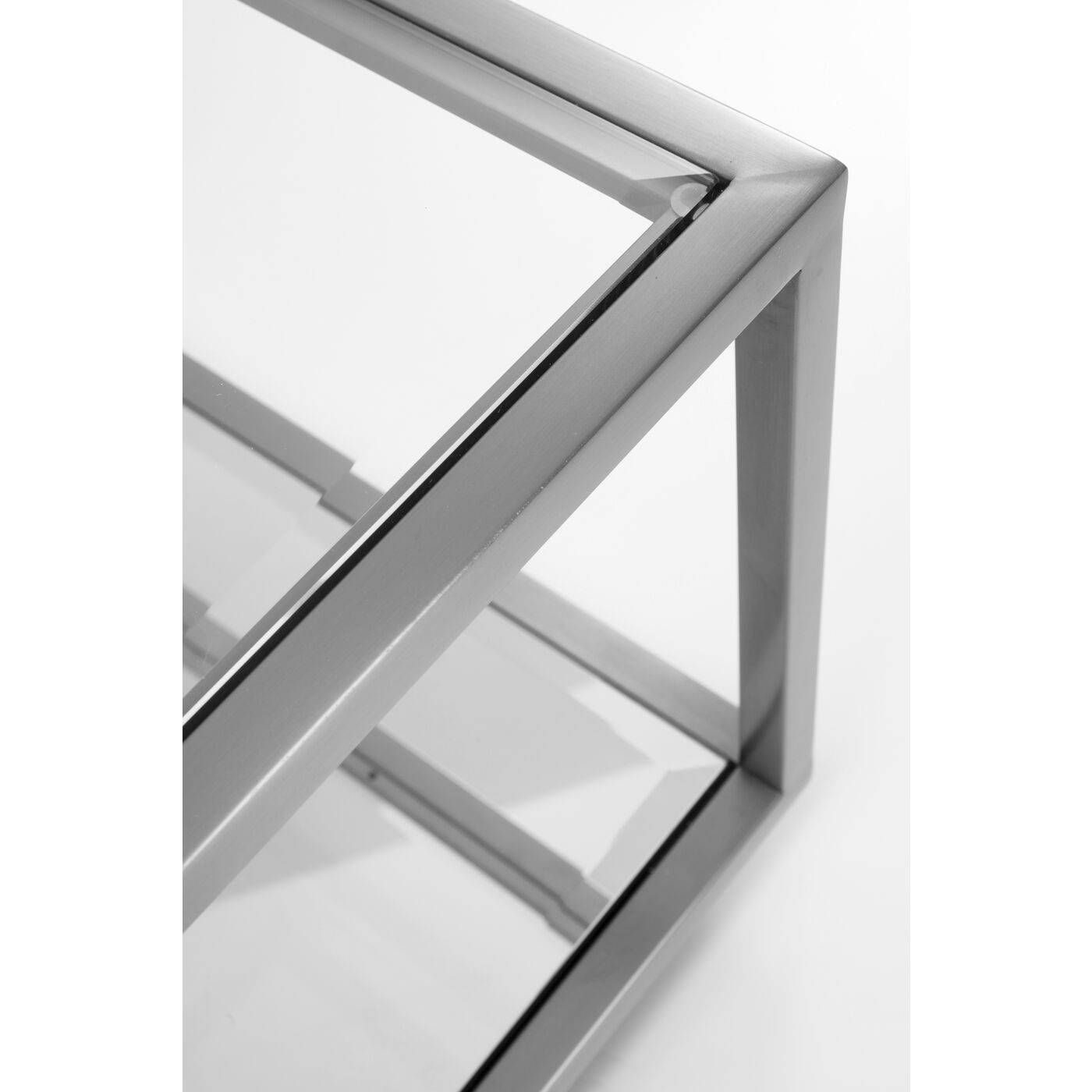 side table luigi small silver 50x50cm - JULIA VENCE STORE