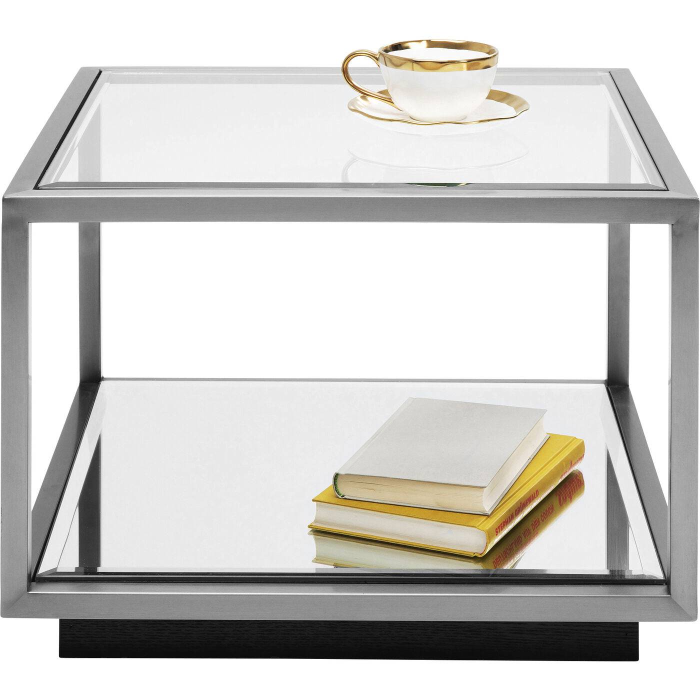 side table luigi small silver 50x50cm - JULIA VENCE STORE