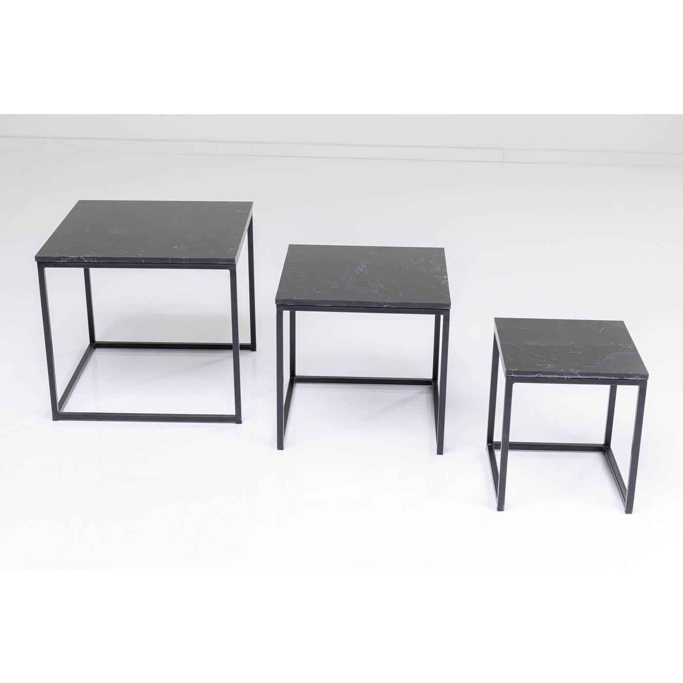 Side Table Key West Marble Black 3 Set