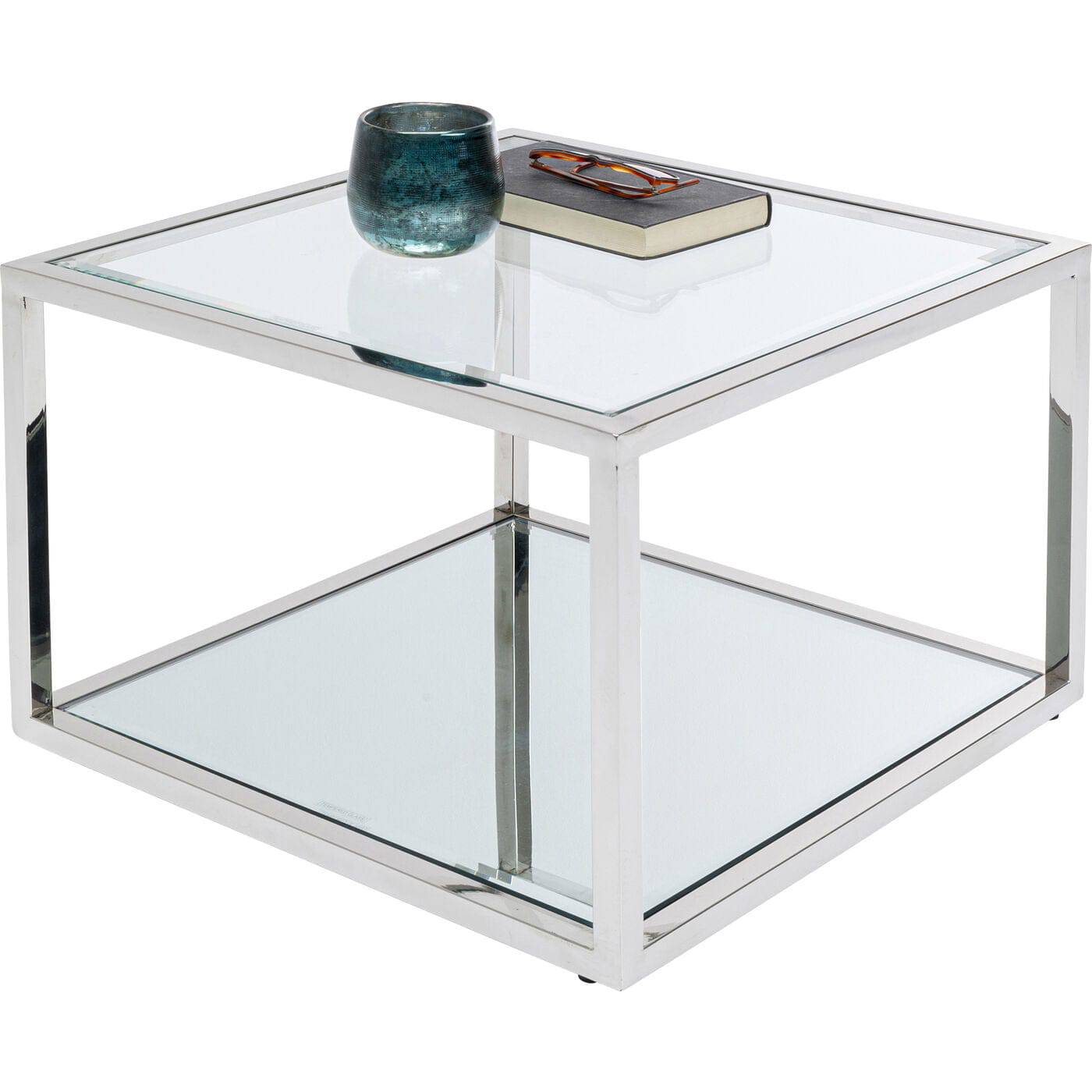 side table orion silver 50x50cm - JULIA VENCE STORE