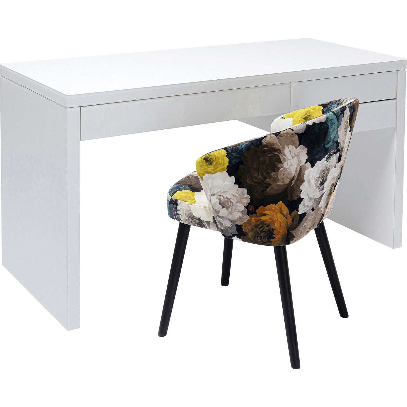 Desk Luxury Push White 140x60cm