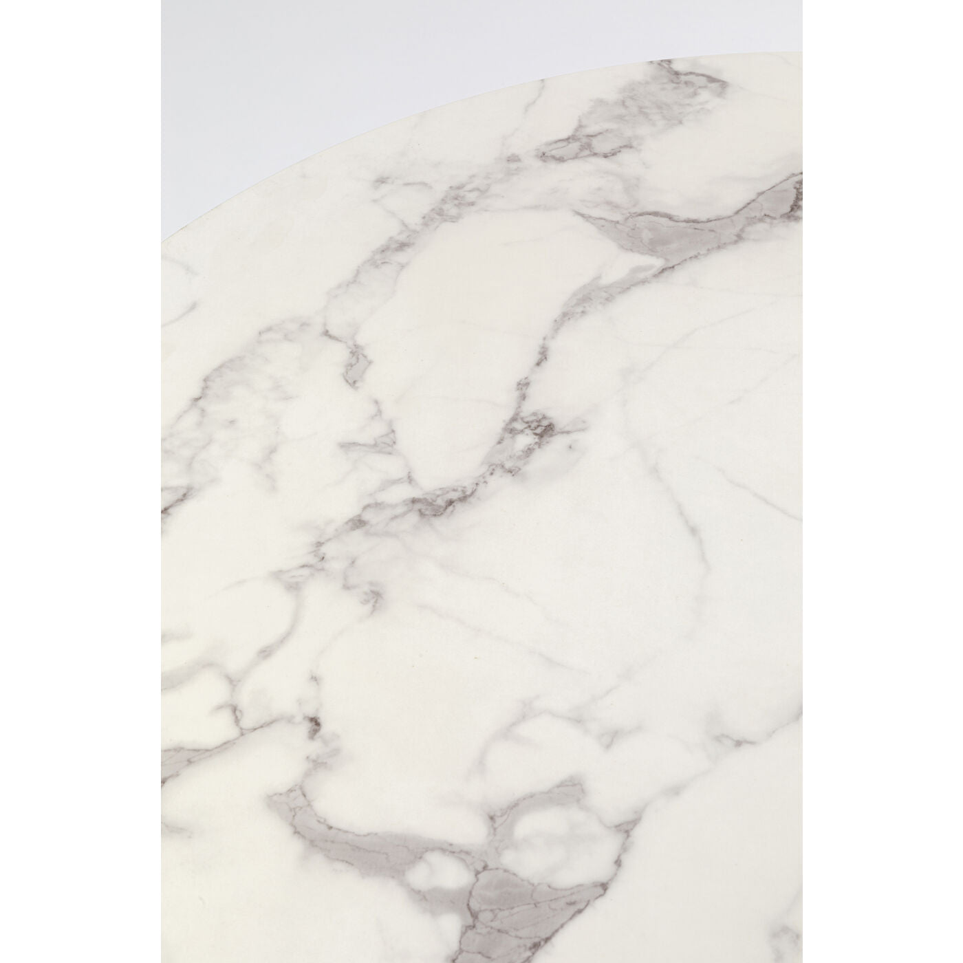 table schickeria marbleprint white o110cm