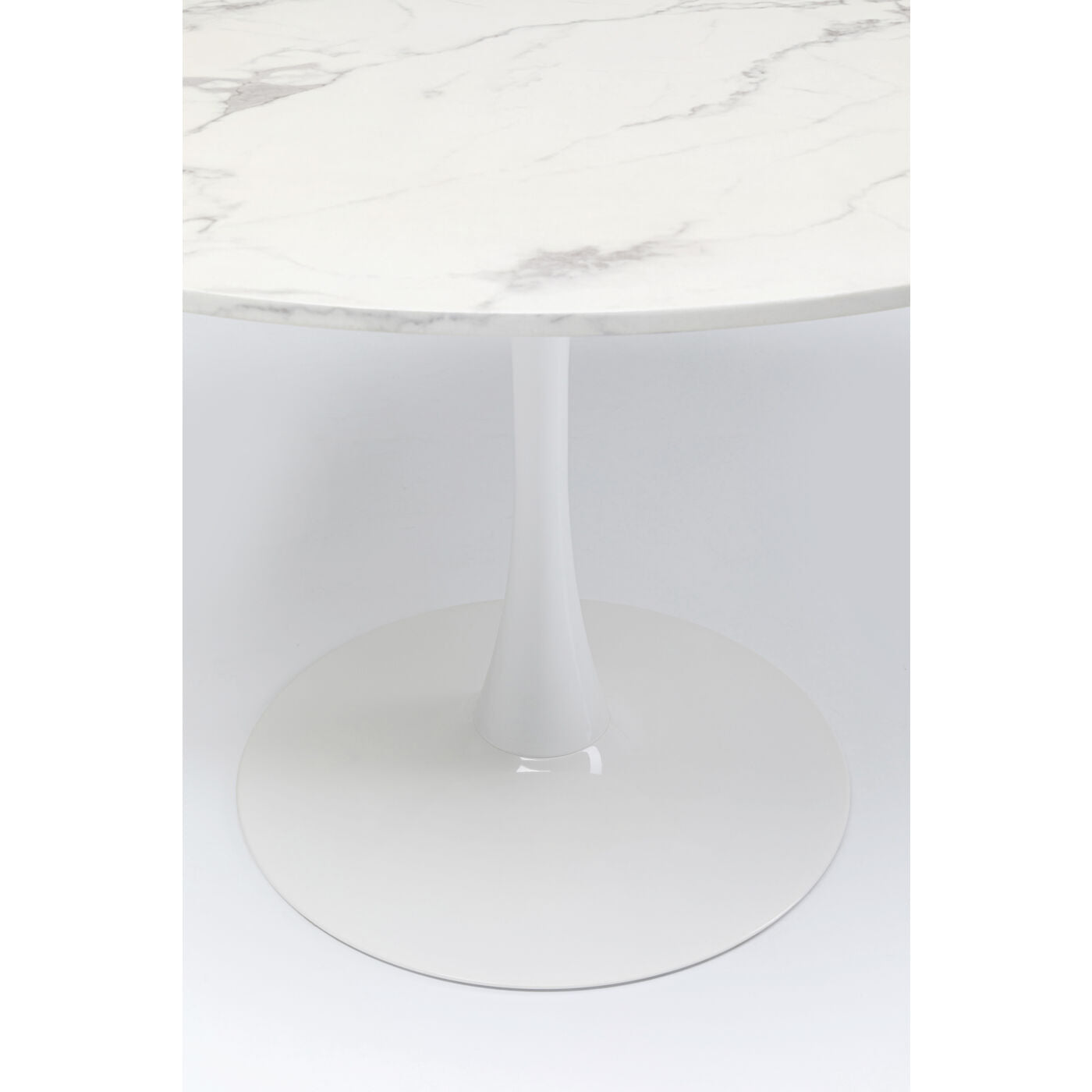 table schickeria marbleprint white o110cm