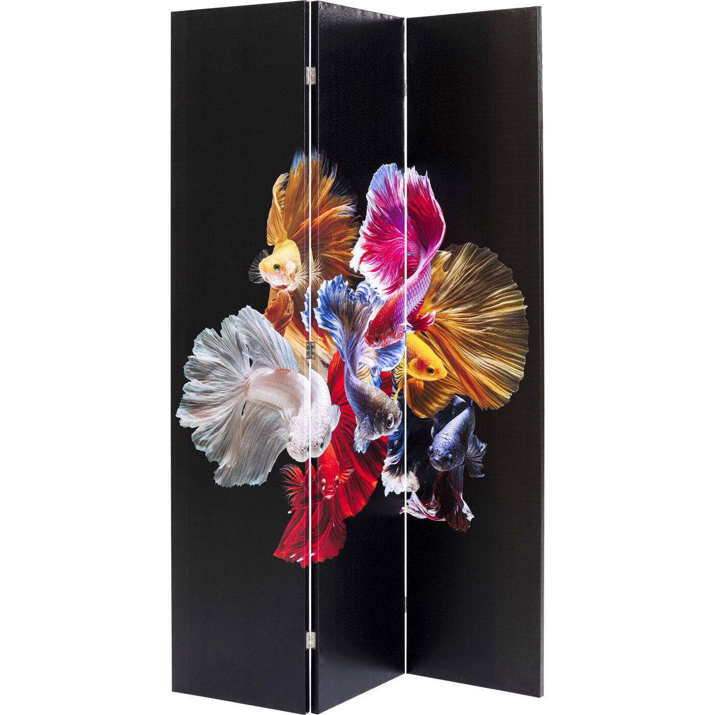 room divider colorful fish vs fire fish 120x180cm