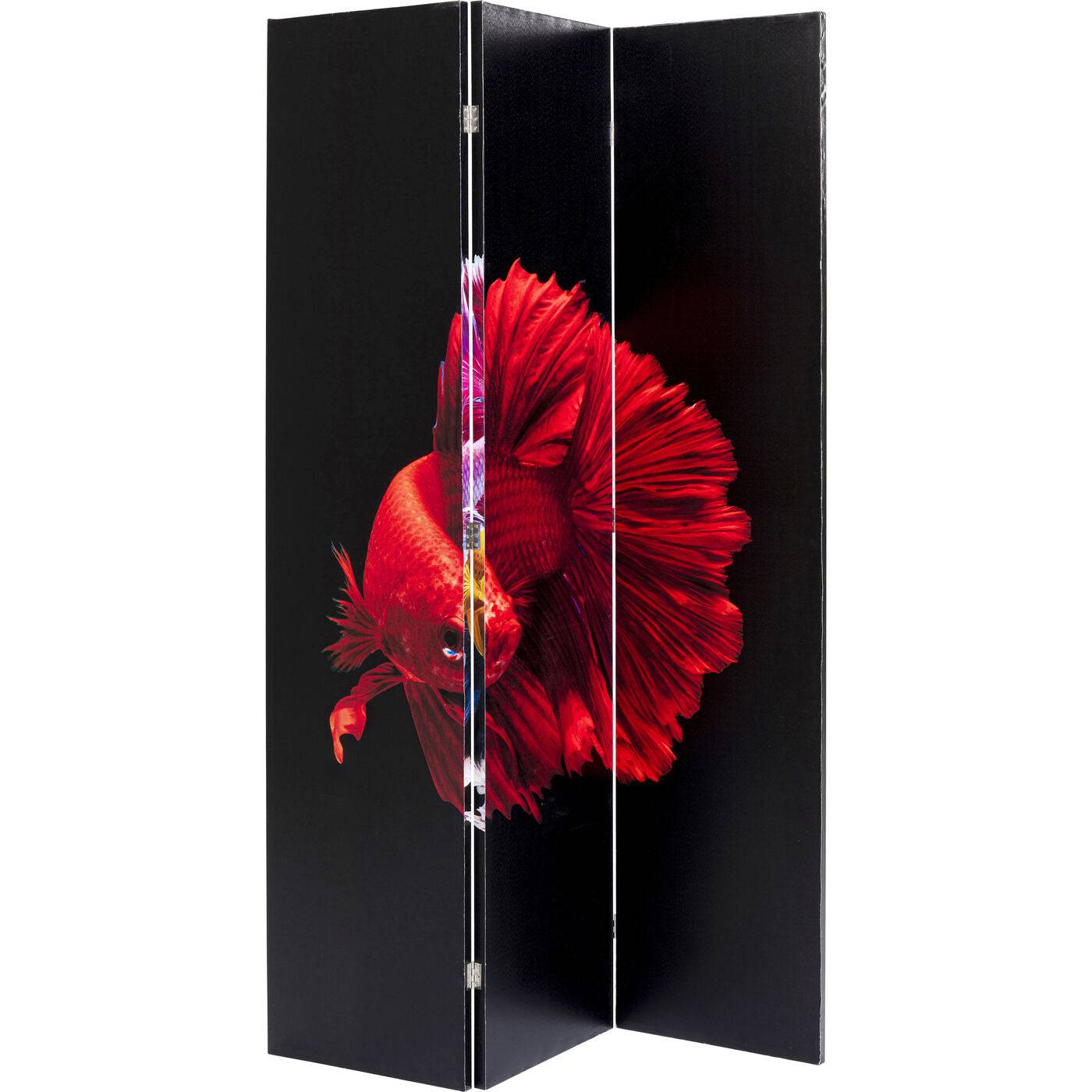 room divider colorful fish vs fire fish 120x180cm