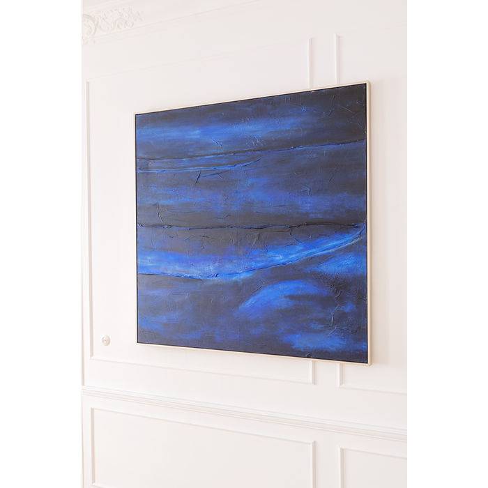 Acrylic Painting Abstract Deep Blue 155x155 - JULIA VENCE STORE