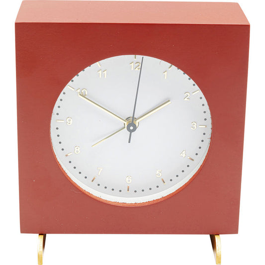 Alarm Clock Kian Red 12x13cm