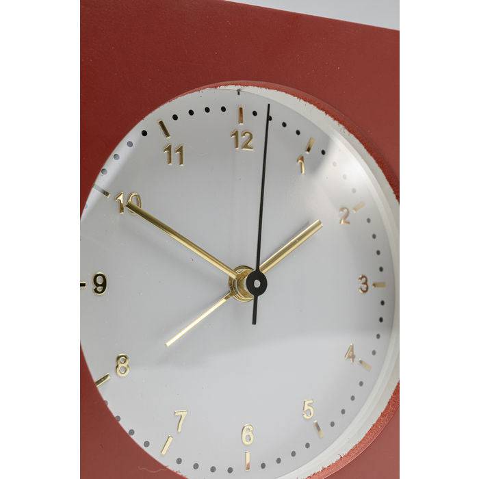 Alarm Clock Kian Red 12x13cm