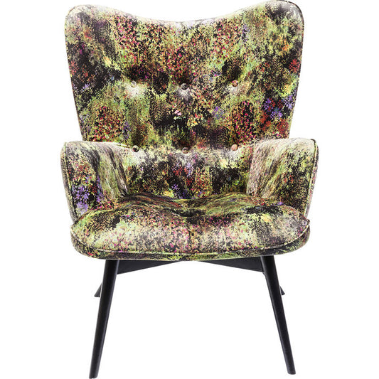 Armchair Black Vicky Green Dschungel