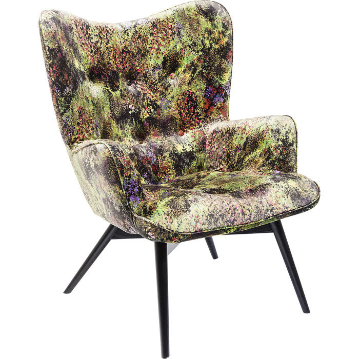 Armchair Black Vicky Green Dschungel