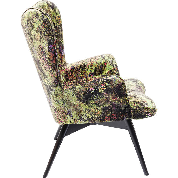 Armchair Black Vicky Green Dschungel