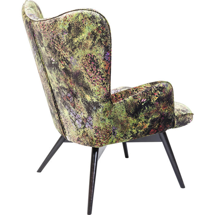 Armchair Black Vicky Green Dschungel