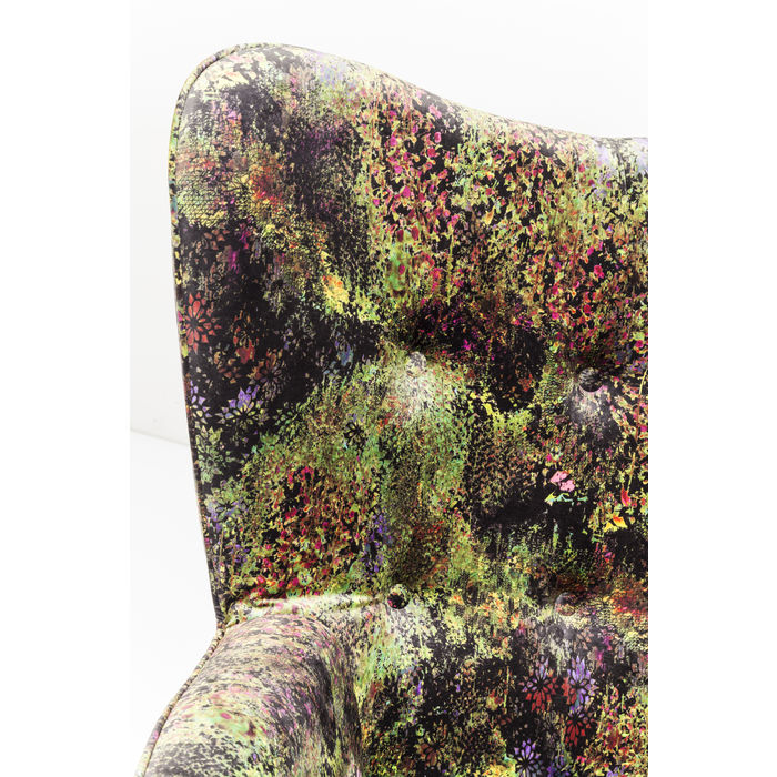 Armchair Black Vicky Green Dschungel