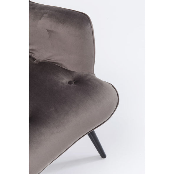 Grey Velvet Armchair