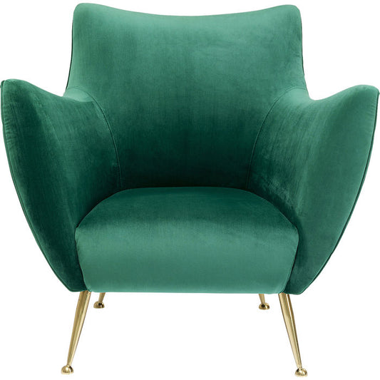 Green Velvet Armchair