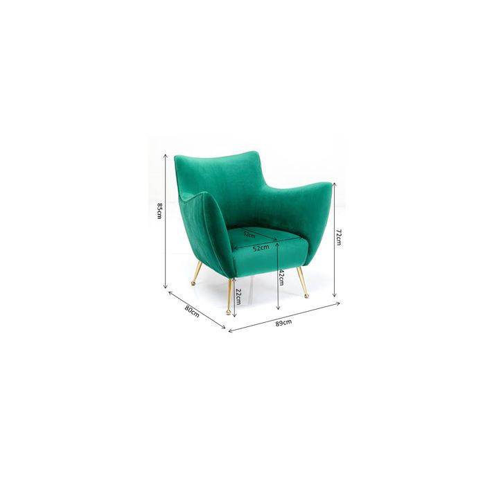 Green Velvet Armchair